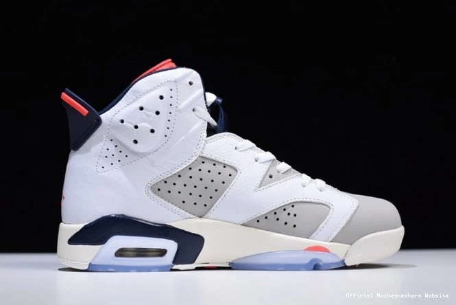 Official Maikesneakers 23-Neutral Grey-Sail 384664-104 Infrared Air 6 Tinker Jordan Retro White 0709